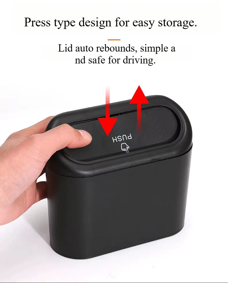 Car Trash Can (with Lid) Contains 60 (300) Garbage Bags Leak-proof.