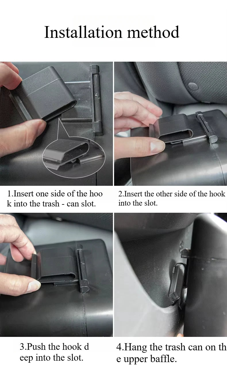 Car Trash Can (with Lid) Contains 60 (300) Garbage Bags Leak-proof.