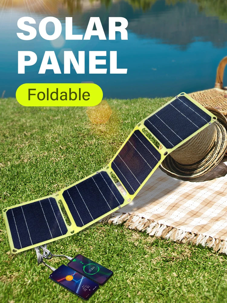2000W Flexible Solar panel 5V 9V 12V Portable battery USB A C DC Solar