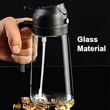 2in1 Oil Dispenser Bottle 500ml Plastic Oil Sprayer Cooking