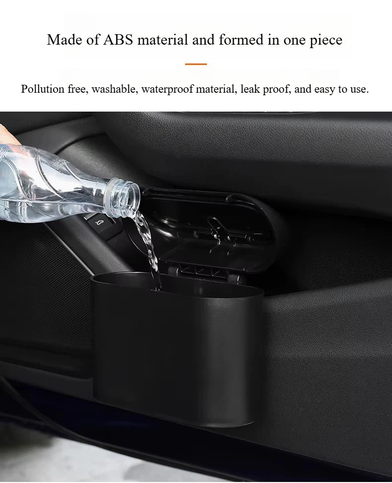 Car Trash Can (with Lid) Contains 60 (300) Garbage Bags Leak-proof.