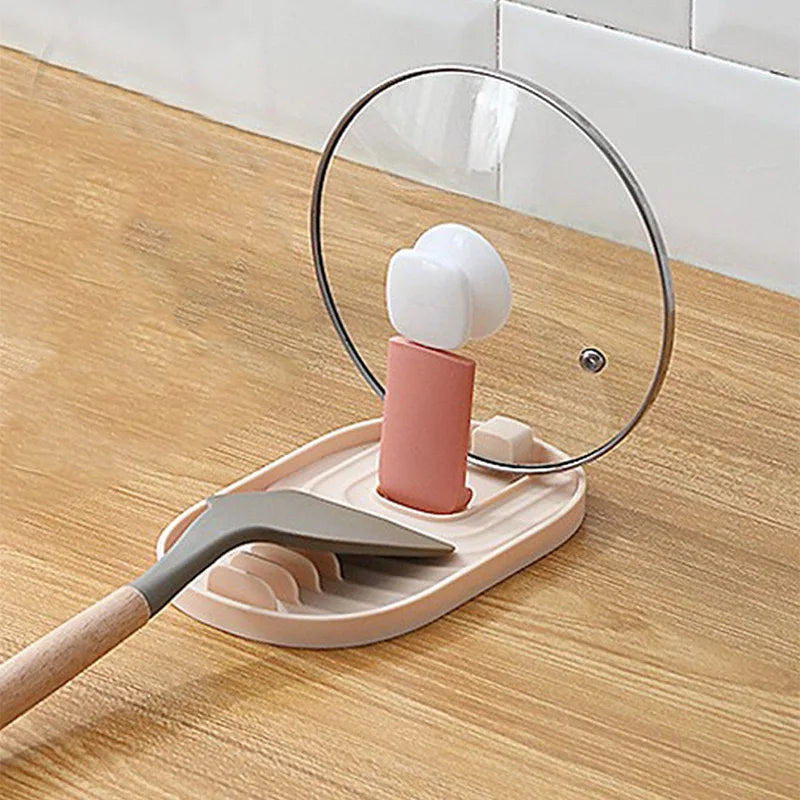 1pcs Polychrome Foldable Nordic Style Pot Holder Lid Shovel Storage Rack