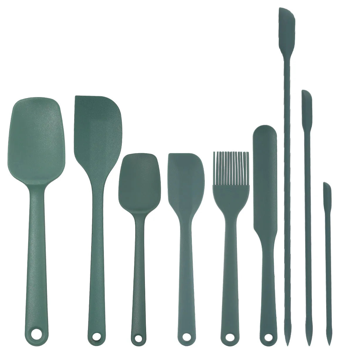 6/9 Pieces Silicone Bakeware Spatula Set Food Grade Non Stick Heat Resistant Spatulas