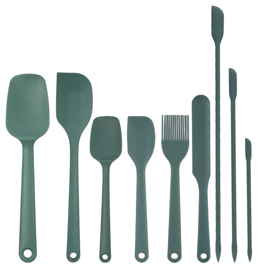 6/9 Pieces Silicone Bakeware Spatula Set Food Grade Non Stick Heat Resistant Spatulas