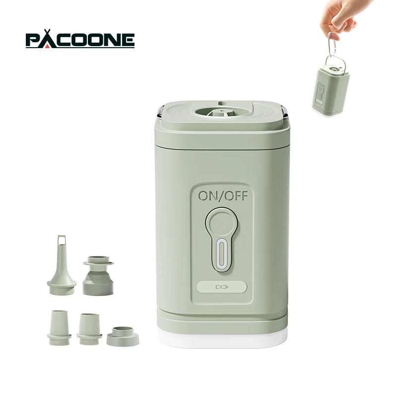 3 in 1 Electric Air Pump with Lights Mini Wireless Compressor USB Charging Inflator/Deflator