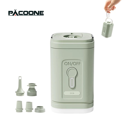 3 in 1 Electric Air Pump with Lights Mini Wireless Compressor USB Charging Inflator/Deflator