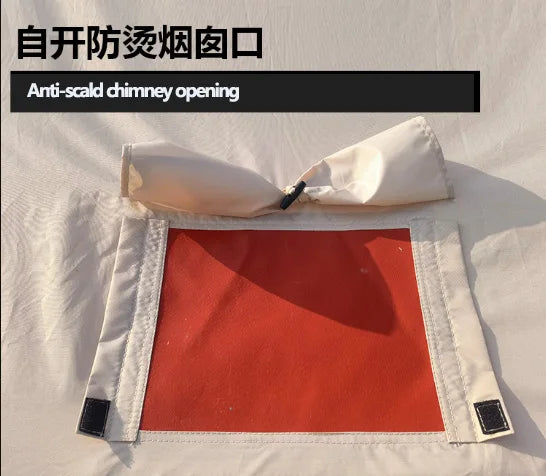 12 ㎡ Inflatable Tent Set Two Bedrooms Flysheet for 4~6 People
