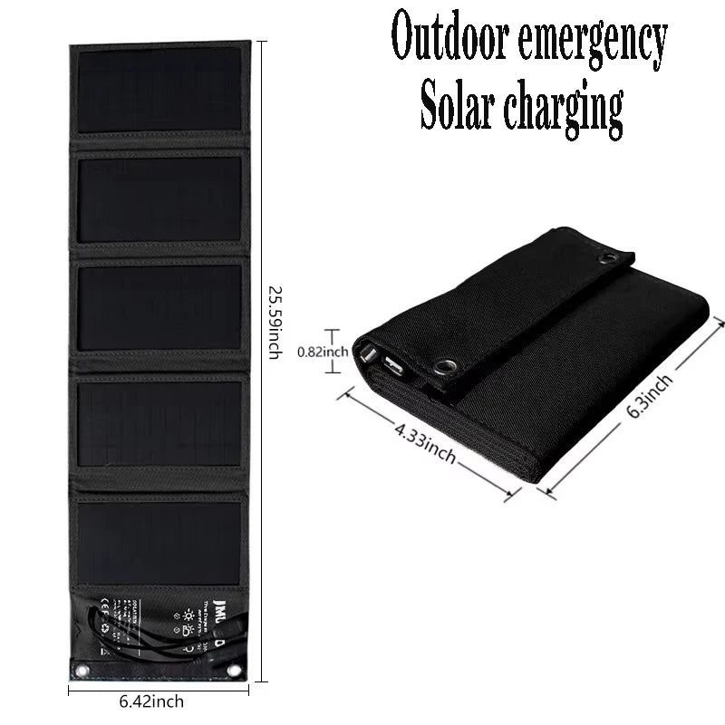 2000W Flexible Solar panel 5V 9V 12V Portable battery USB A C DC Solar