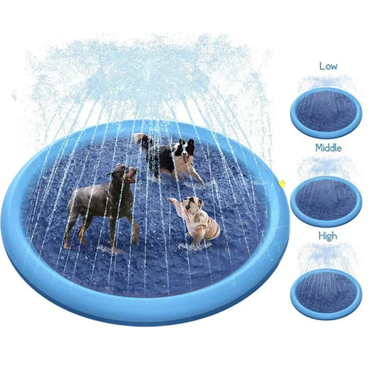 170cm Summer Dog Toy Splash Sprinkler Pad Pet Swimming Pool