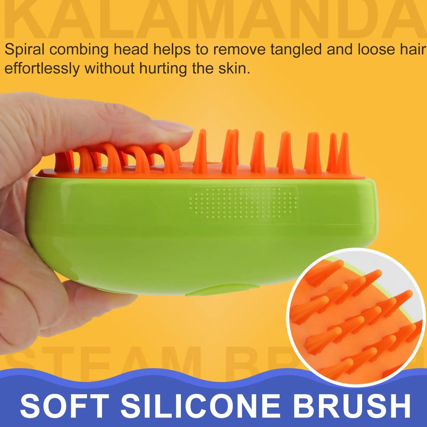 3-in-1 Steamy Brush for Pet Cat Dog Grooming Accessories