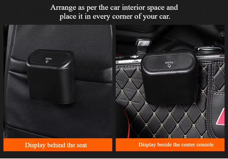 Car Trash Can (with Lid) Contains 60 (300) Garbage Bags Leak-proof.