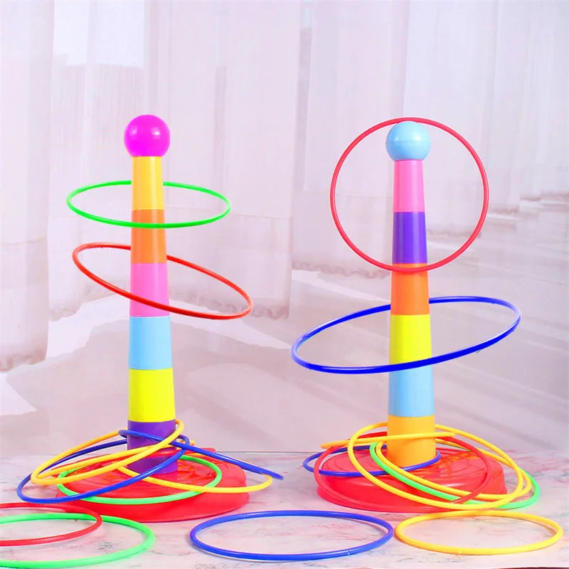 Children Throw Circle Game Ferrule Stacked Toys Fun Indoor Outdoor