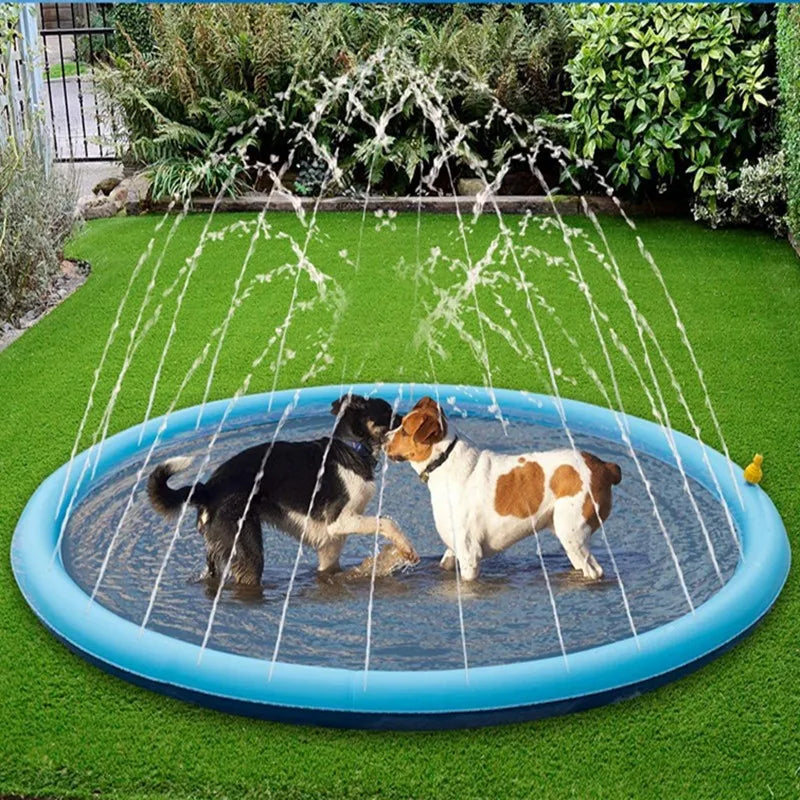 170cm Summer Dog Toy Splash Sprinkler Pad Pet Swimming Pool