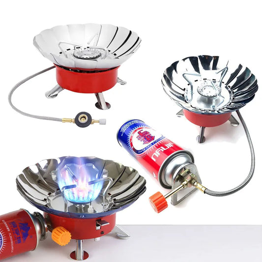 Outdoor Mini Portable Folding Heater Camping Gas Stove Wind Proof