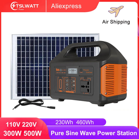 500W Solar Power Station 110V 220V Solar Generator