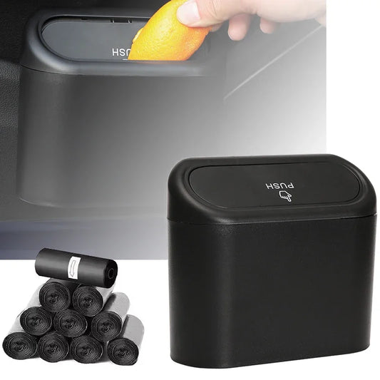 Car Trash Can (with Lid) Contains 60 (300) Garbage Bags Leak-proof.
