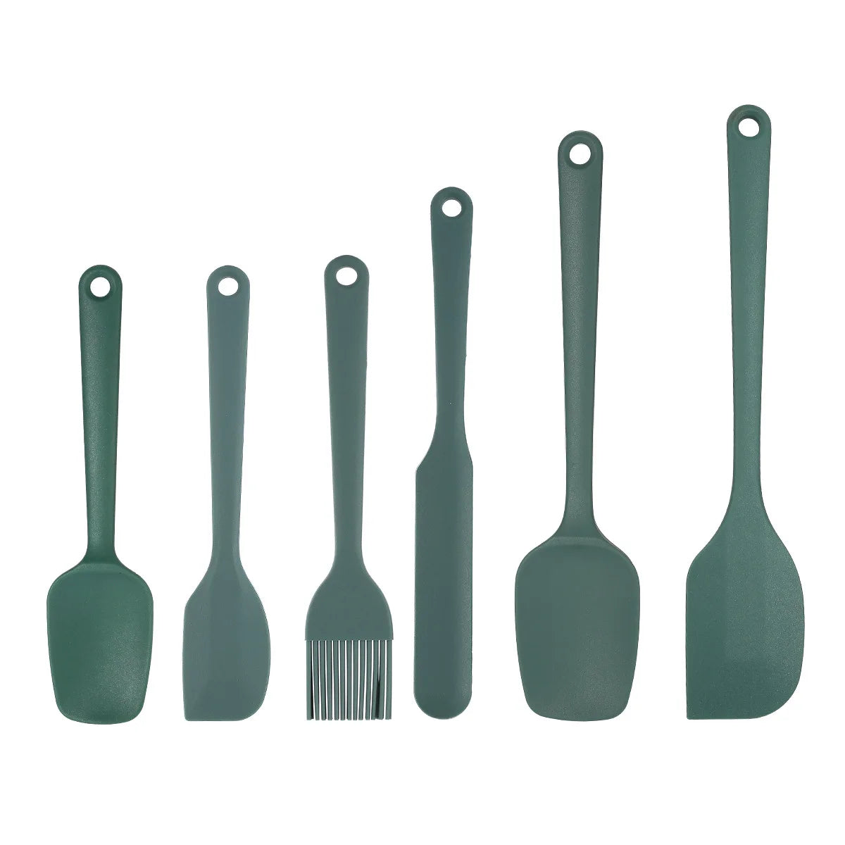 6/9 Pieces Silicone Bakeware Spatula Set Food Grade Non Stick Heat Resistant Spatulas