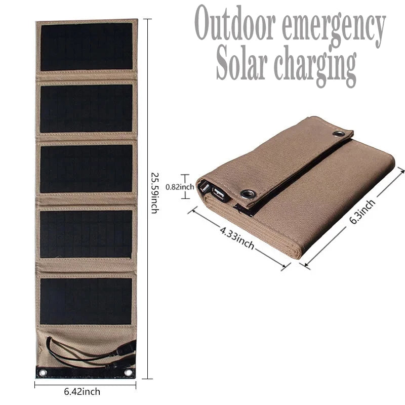 2000W Flexible Solar panel 5V 9V 12V Portable battery USB A C DC Solar