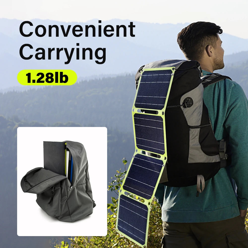 2000W Flexible Solar panel 5V 9V 12V Portable battery USB A C DC Solar