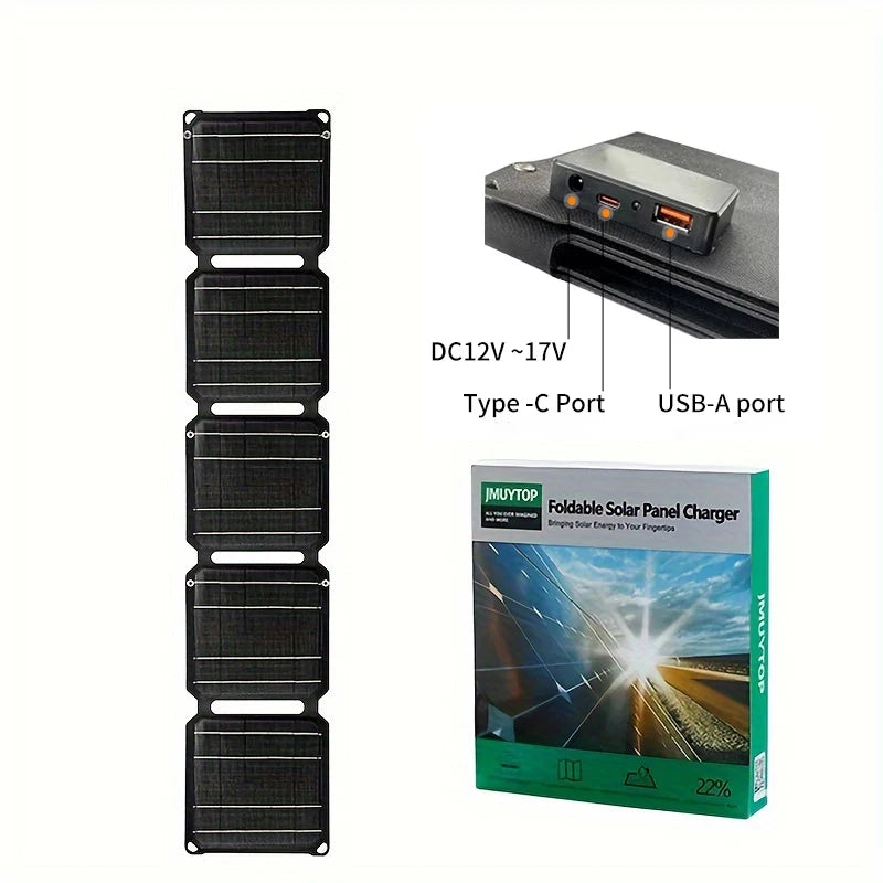 2000W Flexible Solar panel 5V 9V 12V Portable battery USB A C DC Solar