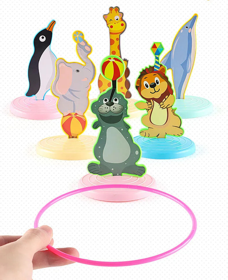 Children Throw Circle Game Ferrule Stacked Toys Fun Indoor Outdoor