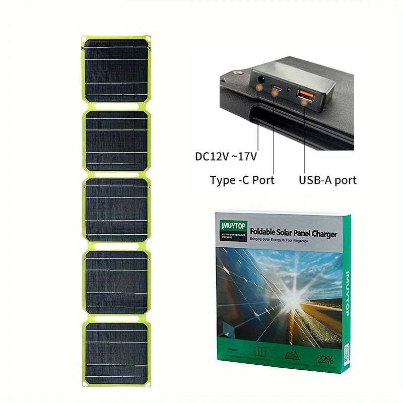 2000W Flexible Solar panel 5V 9V 12V Portable battery USB A C DC Solar