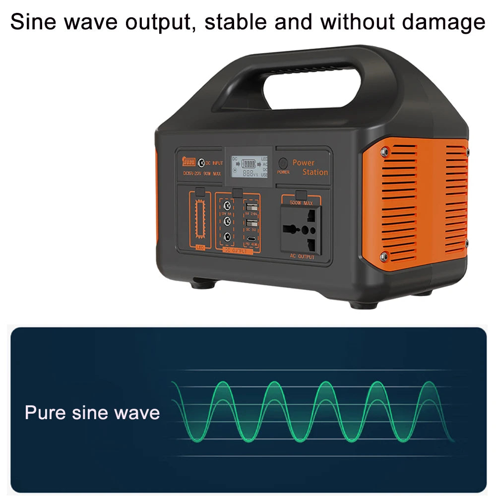 500W Solar Power Station 110V 220V Solar Generator