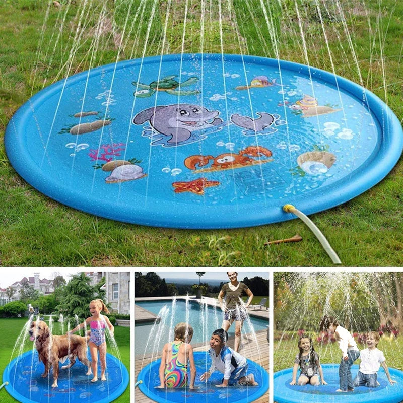 170cm Summer Dog Toy Splash Sprinkler Pad Pet Swimming Pool