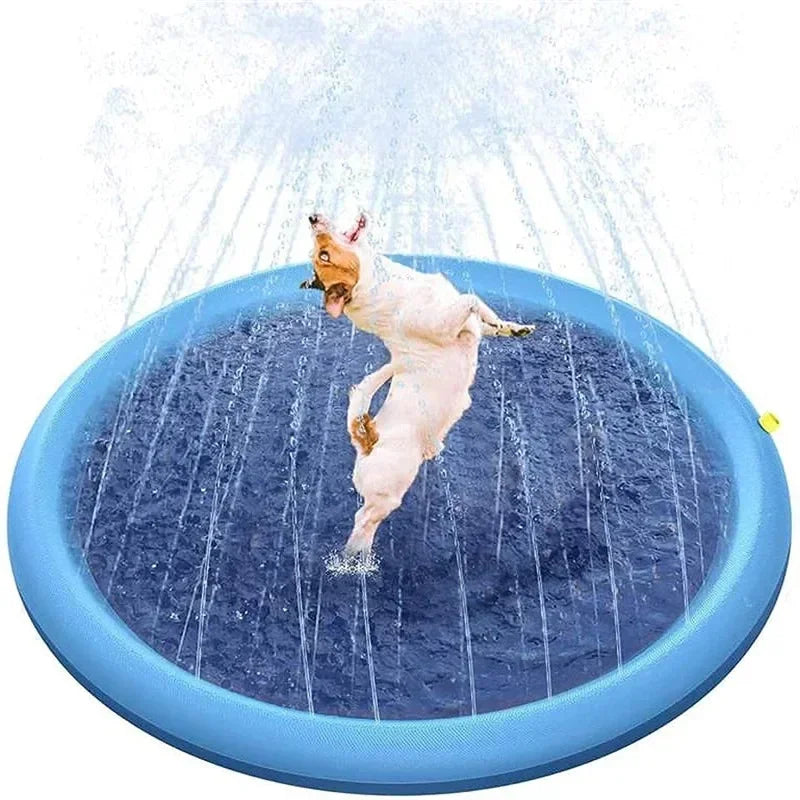 170cm Summer Dog Toy Splash Sprinkler Pad Pet Swimming Pool