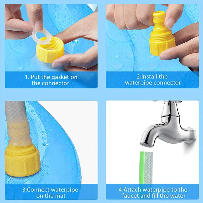 170cm Summer Dog Toy Splash Sprinkler Pad Pet Swimming Pool