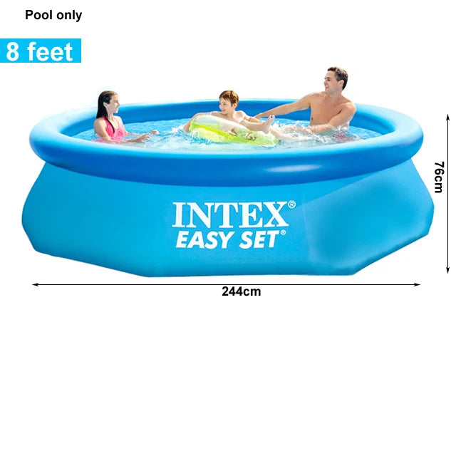 INTEX 6 8 10 feet summer swimming pool adult inflatable ring pool