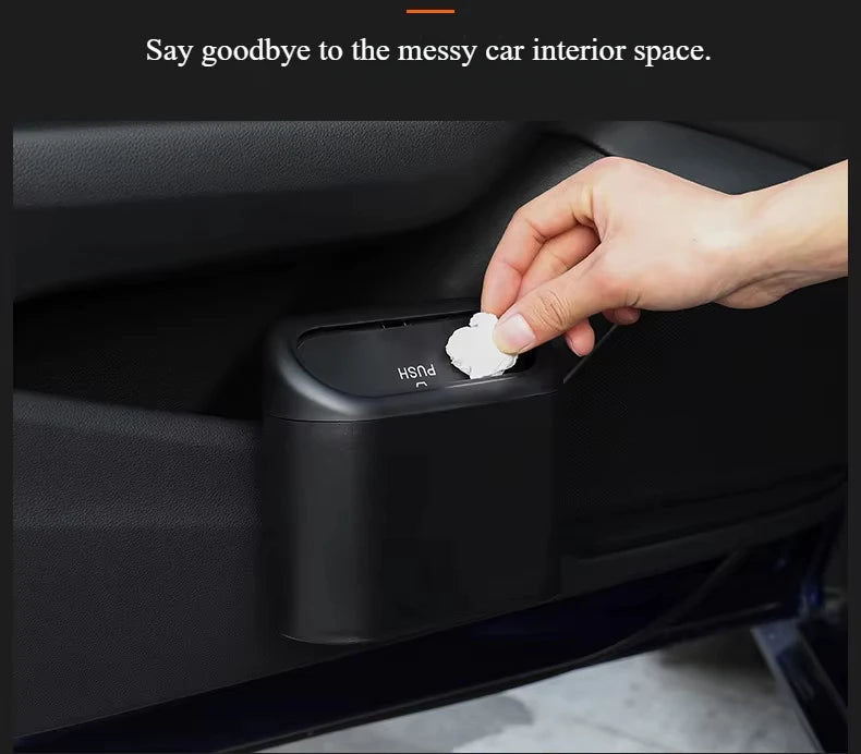 Car Trash Can (with Lid) Contains 60 (300) Garbage Bags Leak-proof.