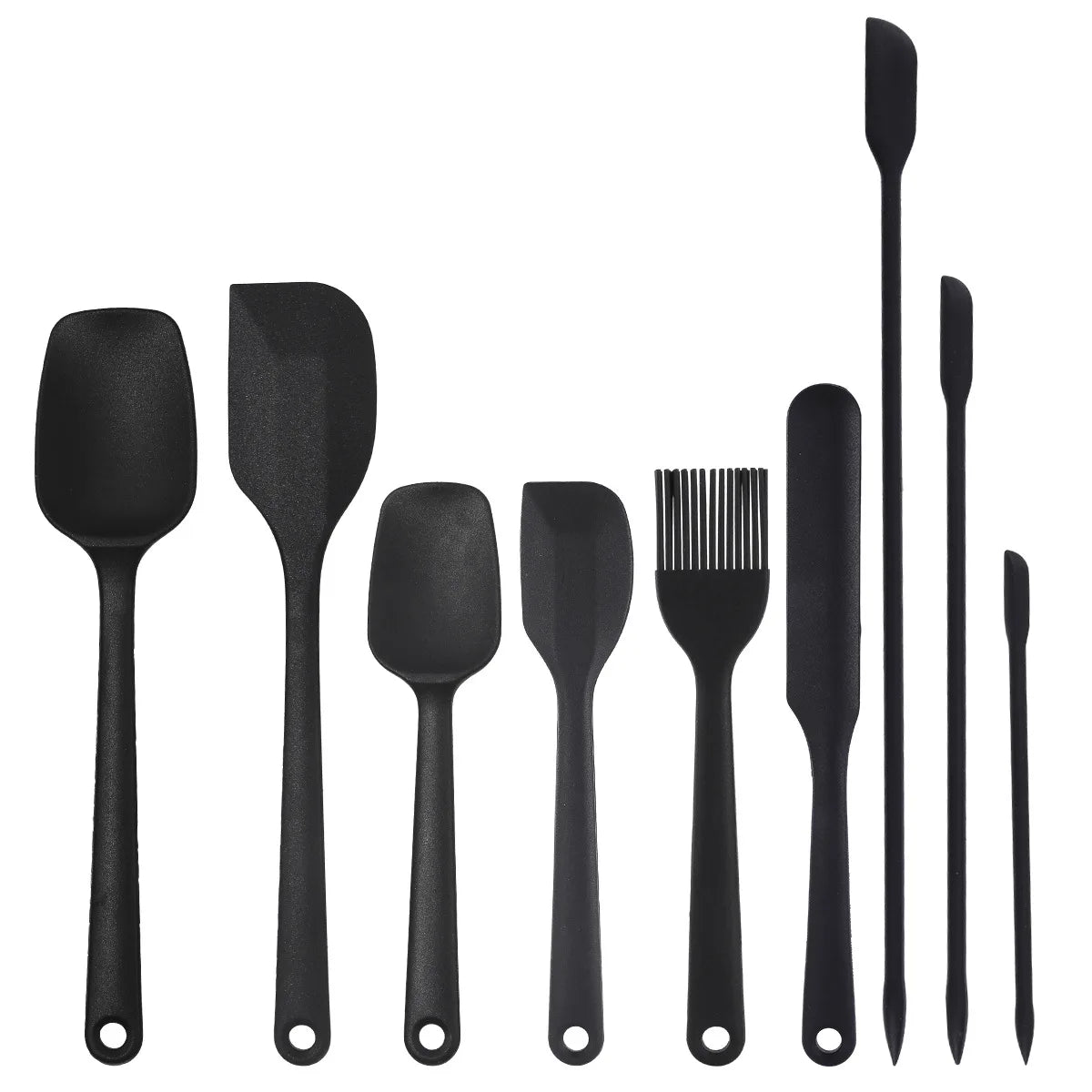 6/9 Pieces Silicone Bakeware Spatula Set Food Grade Non Stick Heat Resistant Spatulas
