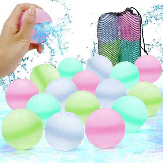 Reusable Water Balloons Toys Silicone Refillable Water Balls