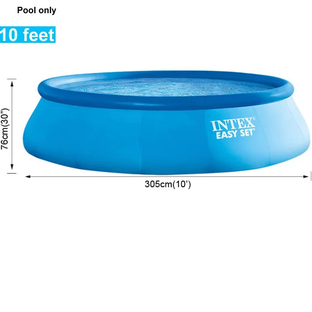 INTEX 6 8 10 feet summer swimming pool adult inflatable ring pool