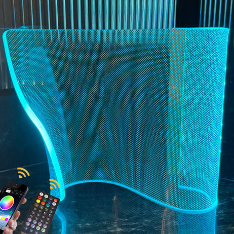 Curved RGB Mood Lamp- Modern Ambient Lighting for Bedrooms & Desk