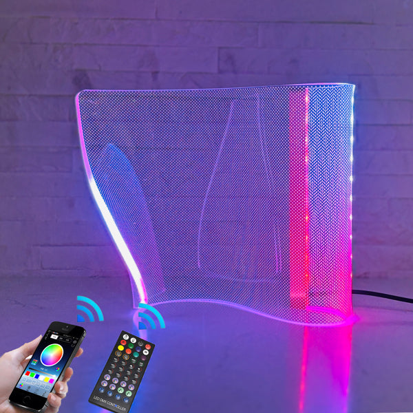 Curved RGB Mood Lamp- Modern Ambient Lighting for Bedrooms & Desk